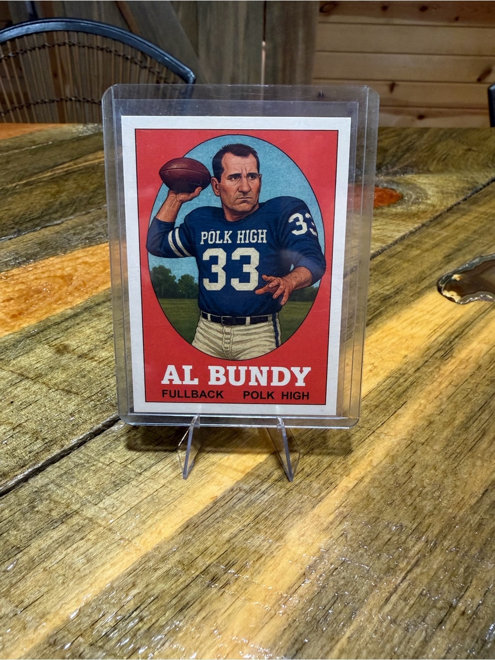 Al Bundy Polk High Football Card - Red & Blue